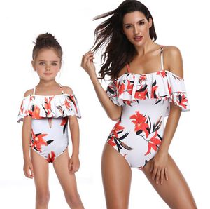 Mulheres One Piece Outfits Swimsuit Nova Moda Sexy Parent-criança Swimwear Designer De Moda Biquíni Mãe-filha Trajes de Banho