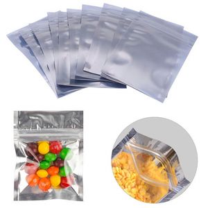 100 pcs Muito Sacos Resealable Sacos POUT POUT POUC POIL POILAGEM SACO DE PLÁSTICO PARA O COBRAS DE ALIMENTO DE TEA DE CAFÉ