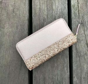 Nuovi portafogli Designer Women Sequin Glitter Brand Sparkles Portafoglio portamonete Porta carte di credito da polso