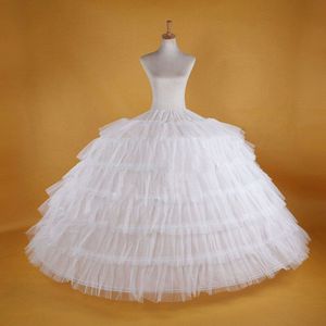 Abito da ballo di migliore qualità 6 cerchi Sottoveste per abito da sposa Crinolina Sottogonna da sposa Layes Slip 6 Gonna a cerchio per abito Quinceanera