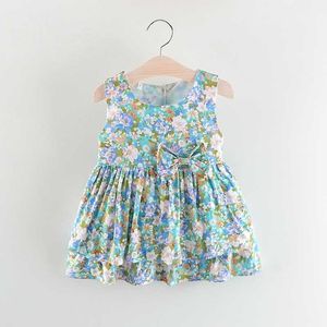 Well Quality Baby Girl Spring Summer Dress Floral Dress Abiti principessa Flower Girls vestiti TuTu Dress Abiti da festa Kids Girls