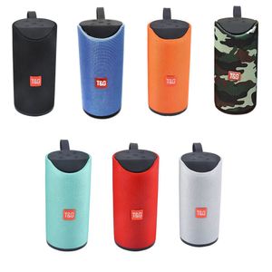 TG113 Bluetooth Speaker Stereo Hifi Speakers with Hand Strap Portable Console TF USB Music Player FM Radio Mic for iPhone Samsung Xiaomi LG