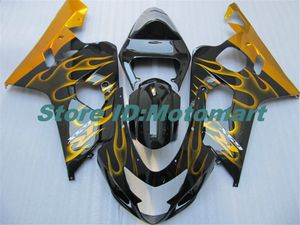 SUZUKI GSXR600 750 K4 04 05 GSXR 600 GSXR 750 2004 2005 turuncu siyah grenaj seti SF98 için Motosiklet Fairing kiti