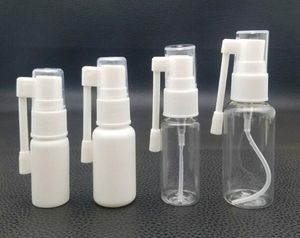 Hurtownie 100 sztuk / Lot30ML Mist Nos Spray Refillable Butelka do opakowań medycznych Puste plastikowe butelki do sprayu Nasal Pump Opryskiwacz