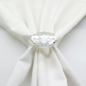 Acrylic napkin ring wedding party banquet dinner napkin ring Christmas decoration supplies New table decoration 20pcs/lot