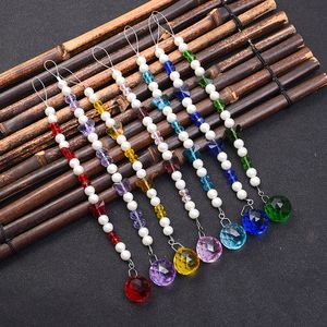 7 sztuk Butterfly Crystal Suncatcher Wiszące Feng Shui Ball Wisiorek Rainbow Maker Okno Ornament Dekoracji WQM161