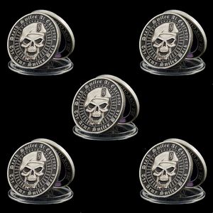 Wholesale trust metal for sale - Group buy 5pcs USA Challenge Coin Metal Craft Skull Green Beret Plated Colorful Department Of State Free Eagle Liberty In God We Trust US