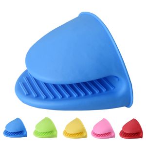 BBQ Tools Silicone Heat Resistant Gloves Clips Insulation Non Stick Anti-slip Pot Bowel Holder Clip Cooking Baking Oven Mitts XBJK2005