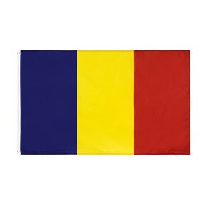 RomaniaBanner 3ft x 5ft Hanging Flag Polyester Romania National Flag Banner Outdoor Indoor 150x90cm for Celebration