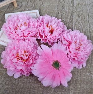 Flower Wall Decoration large peony flower heads artificial flowers wedding centerpieces many colors for choose silk peony