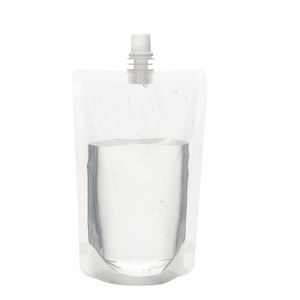 맑은 음료 파우치 가방 200ml - 500ml 스탠드 업 플라스틱 플라스틱 마시는 가방 홀더 회분식 방열 물 병 음료 파우치 가방
