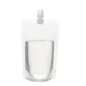 Durchsichtige Getränkebeutel, 200 ml – 500 ml, Stand-up-Trinkbeutel aus Kunststoff mit Halterung, wiederverschließbare, hitzebeständige Wasserflaschen, Getränkebeutel