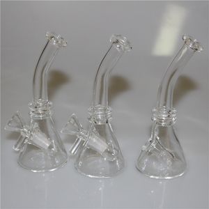 NOWOŚĆ 10 mm mini szklane szklane rurki wodne Pyrex Olejki Hookah grube recykling Rig daba rura palenia Kataka popiołu