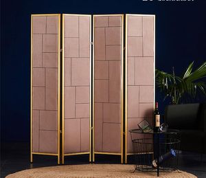 Screen North Europe partition Room Dividers folding mobile bedroom shelter home simple beauty salon screens