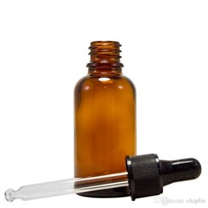 30 ml bernsteinfarbene Glas-Tropfflaschen für ätherische Öle/Parfüm, nachfüllbar, leere bernsteinfarbene Flasche, DIY-Mischungen, Glasflaschen