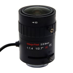 5 Megapixel Starlight F1.4 DC AUTO IRIS CS Mount Varifocal CCTV Lens 1/2.7 polegadas 2.8-9mm Para Starlight/5MP Box Camera