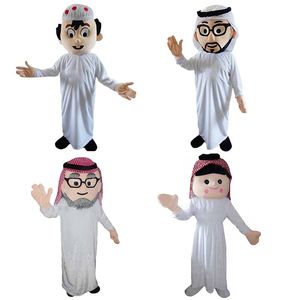 Halloween Árabe Homens Traje Da Mascote Dos Desenhos Animados das mulheres Árabes Anime personagem de natal Trajes Do Partido Do Carnaval Fantasia Traje Adulto Outfit