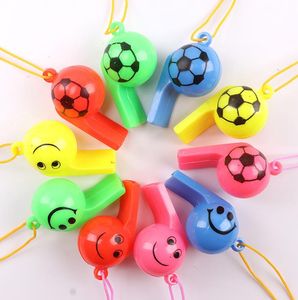 Party Noise Maker Plastic Whistle Sports Referee Whistles with Lanyard Lifeguard Survival Emergency Christmas Gift Birthday Party Favor