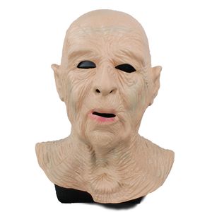 Ingrosso Realistico Old Man maschera di Halloween Testa maschio mascherina del partito di travestimento Persone Maschera per il viso