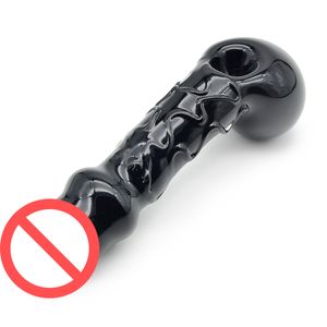 5 Inch Dick Penis Glass Pipe Funny Sexy Smoking Hand Pipes Spoon Tobacco Water Bongs Bowl Bubbler Dry Herb