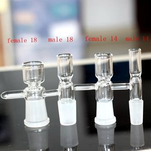 Ciotola di vetro per narghilè Bong Con manico 14mm 19mm Femmina Maschio cupola tutto Ash Catcher Bubbler Water Pipe percolatore per noi