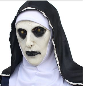 Монахиня Valak Mask Deluxe Latex Страшная полная голова Halloween Cosplay Costum