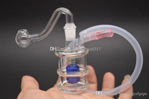 ALTA QUALIDADE Bongs água de vidro 10 milímetros mini-Bongos de vidro conjuntas fumadores tubulação de água Dab óleo Pipes Rigs água mini-vidro Caliane preço de atacado