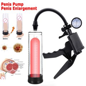 Penis Pump Vacuum Penis Enlargement Extender Sex Toys For Adults Men Vibrators Pump For Penis Male Enlarger Sex Shop CX200805