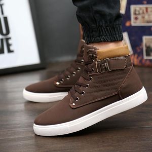 Hot Sale-Hot 2018 Spring Autumn Lace-Up Ankle Boots Winter Fashion Leather Shoes Mens Flats