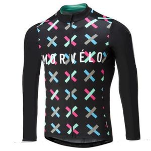 2024 Autumn Morvelo Men Jersey Długie rękaw rowerowe ćwiczenia rowerowe