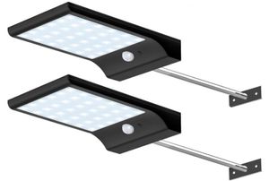 Lâmpada de parede sensor de movimento 48 LED luz controlada ao ar livre casa à prova d'água durável eco-friendly luzes de energia solar