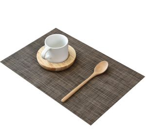 Placemats resistentes ao calor em vinilwoven: mancha/anti-esquie e lavável tats de decoração de mesa 30x45cm-colorido durável