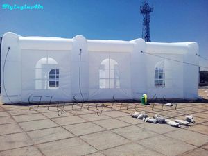 党/結婚式/イベント/ショーのための屋外の膨脹可能な白いテントの屋外の膨脹可能な白いテント