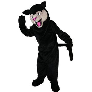 高品質のブラックフェリスSilvestris猫マスコット衣装のためのマスコットの衣装ハロウィーンの衣装の派手なドレススーツ