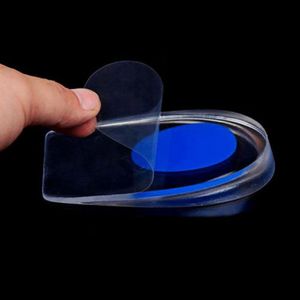 Silicone Gel Insoles Heel Pad Foot Care Cups Calcaneal Spur Elastic Care Half Insole Shoe Inserts