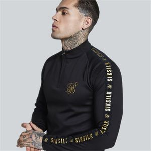 2019 New Fashion Mens Stretch Tshirt Solid Color Turtleneck High-Elastyczne Z Długim Rękawem T Shirts Men Slim Casual Menst-SH190701