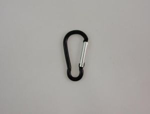 Fri frakt + grossist hissform aluminium carabiner bergsklättring spänne nyckelkedja krok, 5000pcs / parti