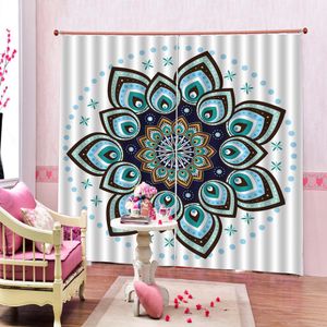 3d Curtain Bedroom Hand-painted Simple European-style Floral Pattern HD Digital Print 3d Beautiful Blackout Curtains