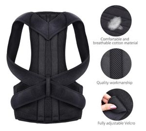 Voltar Postura correção ombro Corrector Suporte Brace Terapia cinto de ombro lombar Saúde Spine Brace Suporte de cinto para Homens Mulheres