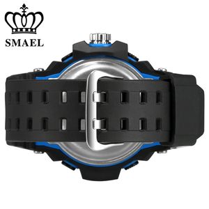 Smael Watches Men Military Army Watch LEDデジタルメンズスポーツリストウォッチ男性ギフトアナログショックウォッチRELOGIO MASCULINO RELOJ LY19220B