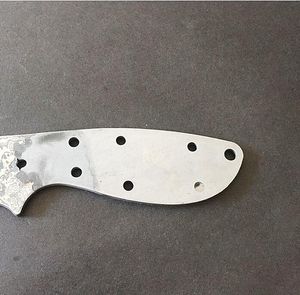 Högkvalitativ DIY -kniv VG10 Damascus Steel Blade Drop Point Knifes 'Blade Full Tang rostfritt stålhandtag H2100