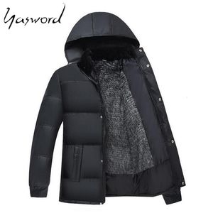 Yasword. Uomo Parka Cappotto spesso Giacche invernali Caldo inverno Cappotti casual Antivento Pelliccia con cappuccio Capispalla maschile Cappotti imbottiti in cotone MX191121