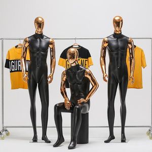 3Style Black Full Male Artist Mannequin Body Props Clothing Store Display Stand f￶r tr￤ningselektroplatta Muskel Smycken Modell D145