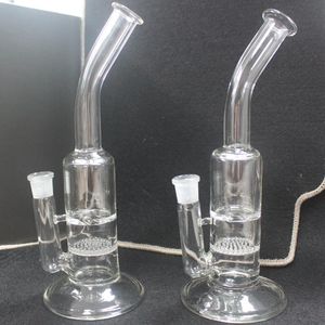 12 Inches Transparent Showerhead Glass Bong Hookahs Honeycomb Perc Oil Dap Rig with 14mm Bowl for Smoking Shisha