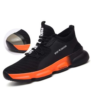 Höst Andas Män Arbeta Säkerhetsskor 2019 Mode Utomhus Stål Toe Cap Anti-Smashing Puncture Proof Construction Sneakers Boots