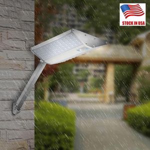 Outdoor Super Bright Solar Light 96LED 1500LM med rörelsesensor Fjärrkontroll Dimbar Wireless Solar Wall Lamp Vattentät gateljus