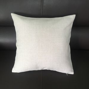 DIY昇華のための14x14インチ空白の麻の枕の枕ケースは無地の黄麻布のクッションカバー刺繍ブランク