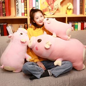Cute pig plush toy plush doll big pink pigs toys accompany sleeping pillow lfor girl birthday gift wedding deco 33inch 85cm DY50737