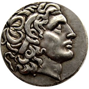 G (01) moeda antiga rara Alexandre III, o Grande 336-323 Bc.sier Drachm Moeda grega antiga cópia de moedas atacado