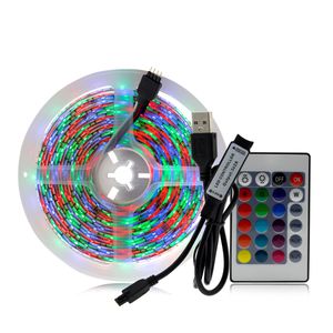5V USB LED Strip Light 1M 2M 3M 4M 5M Warm White   White   RGB LED Strip 2835 TV Background Lighting Decoracion Fairy Lights